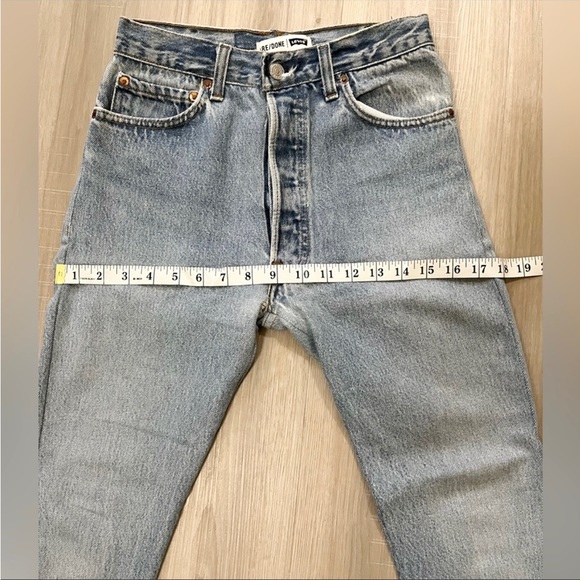 Redone vintage levi’s 501 high rise skin jean size 24 - Picture 8 of 11
